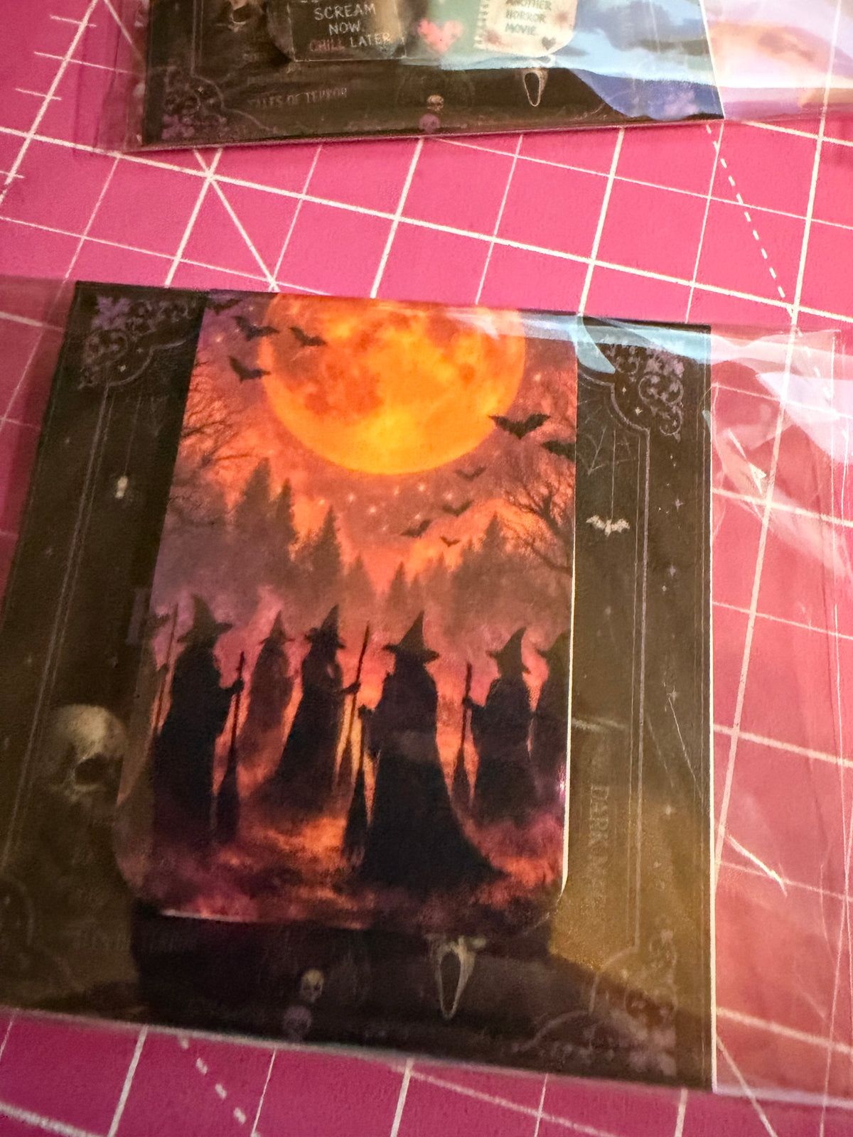 Magnetic bookmark witches
