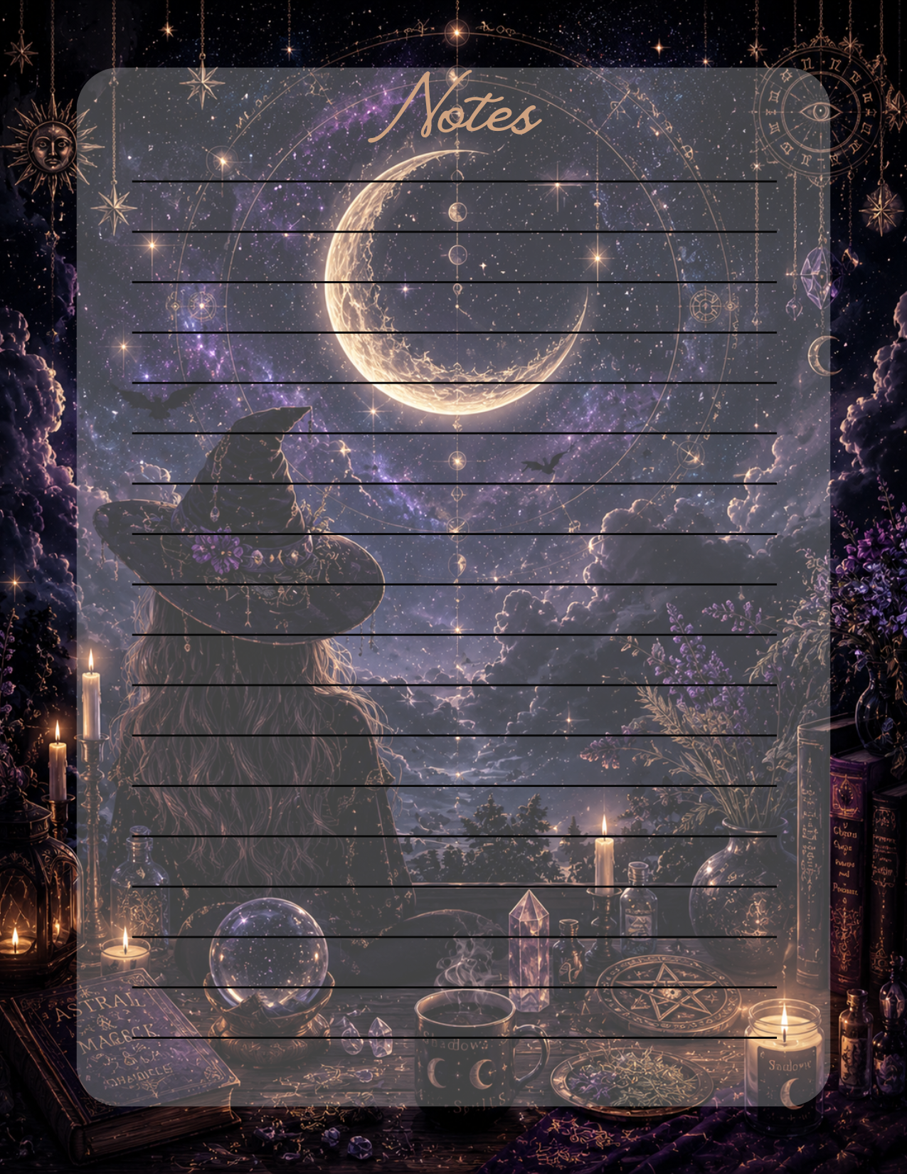 Witchy Celestial Notes
