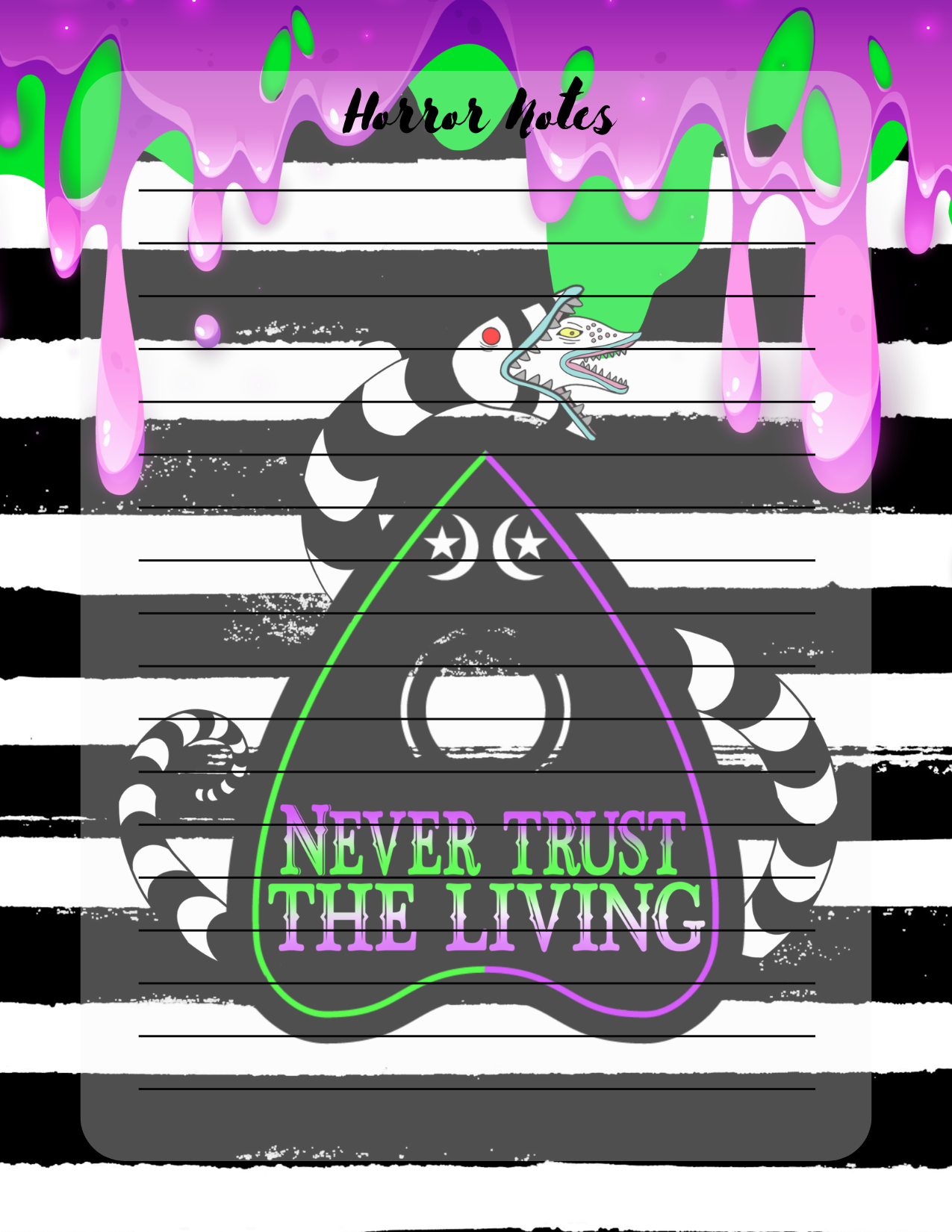 never trust the living