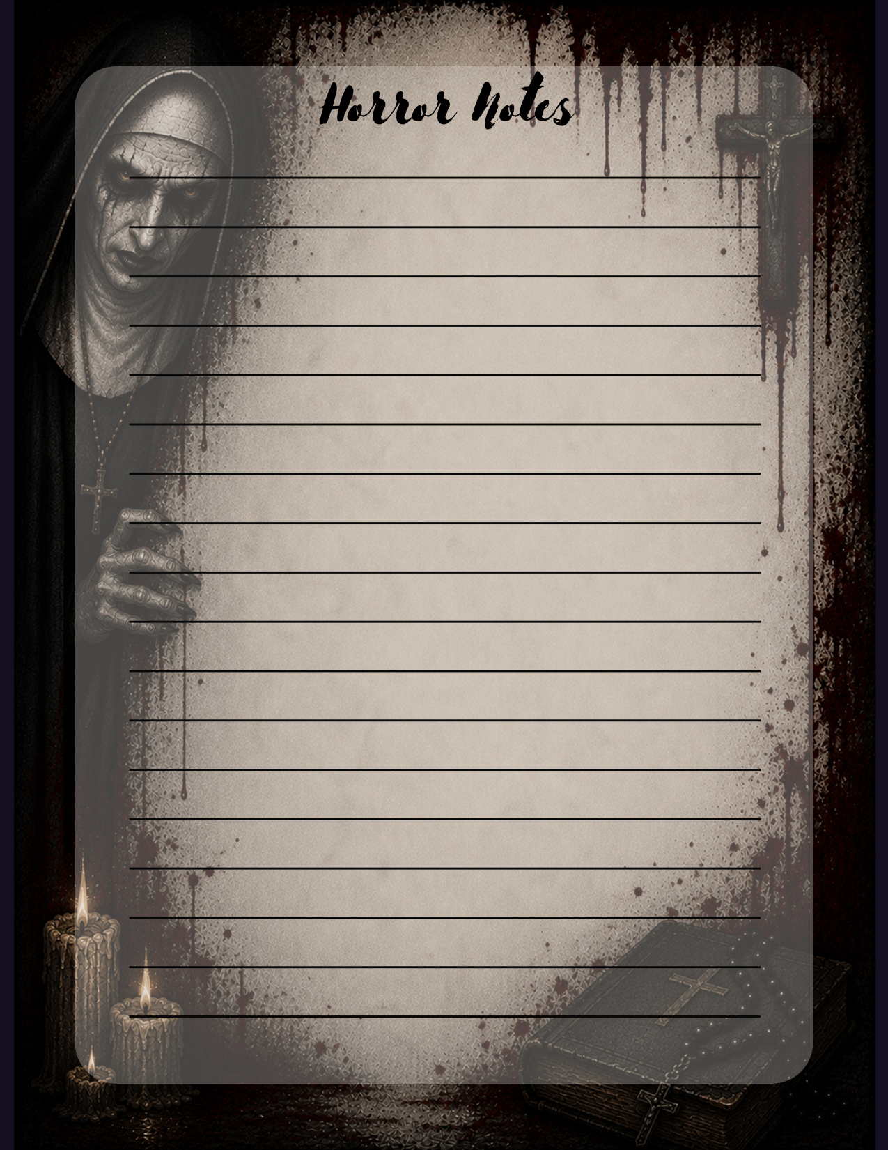 The Nun horror notes