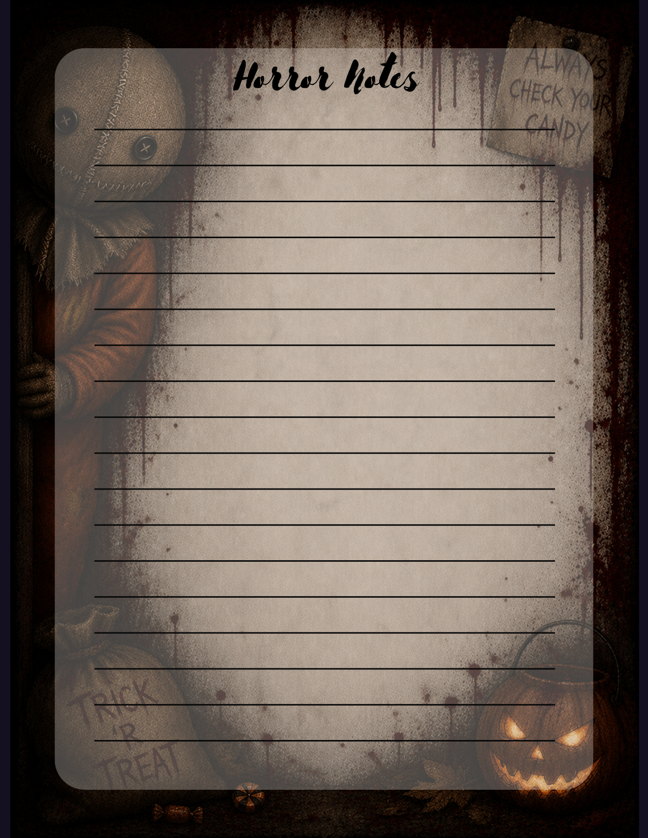 Sam Horror Notes
