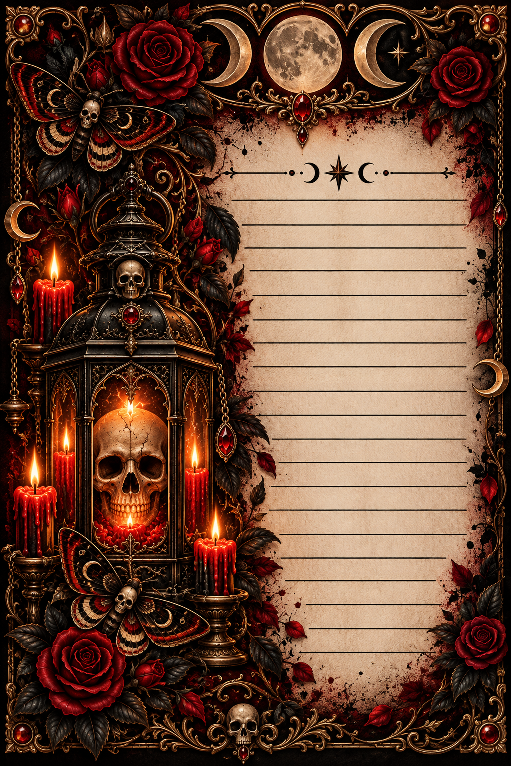 Gothic skulls