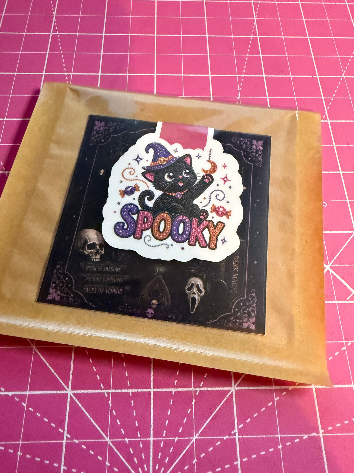 Magnetic bookmark spooky