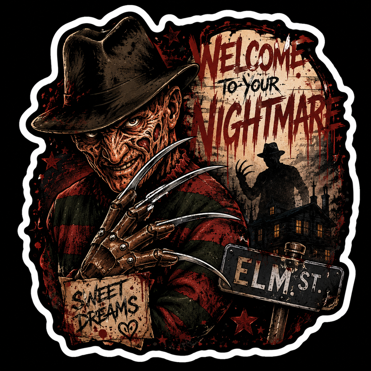 Freddy sticker