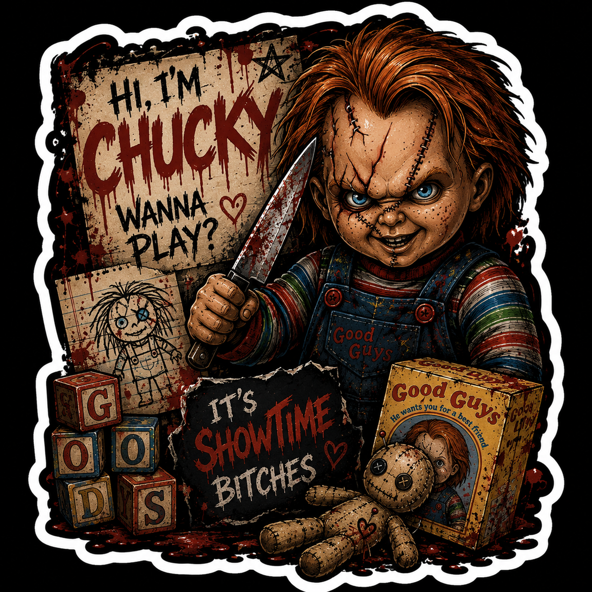 Chucky sticker