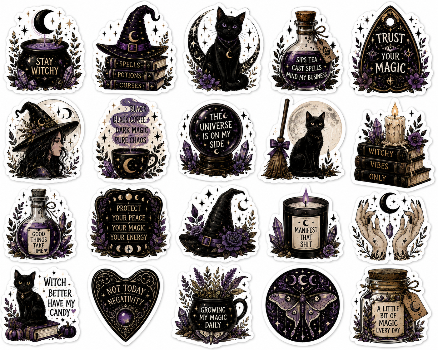 Witchy sticker pack