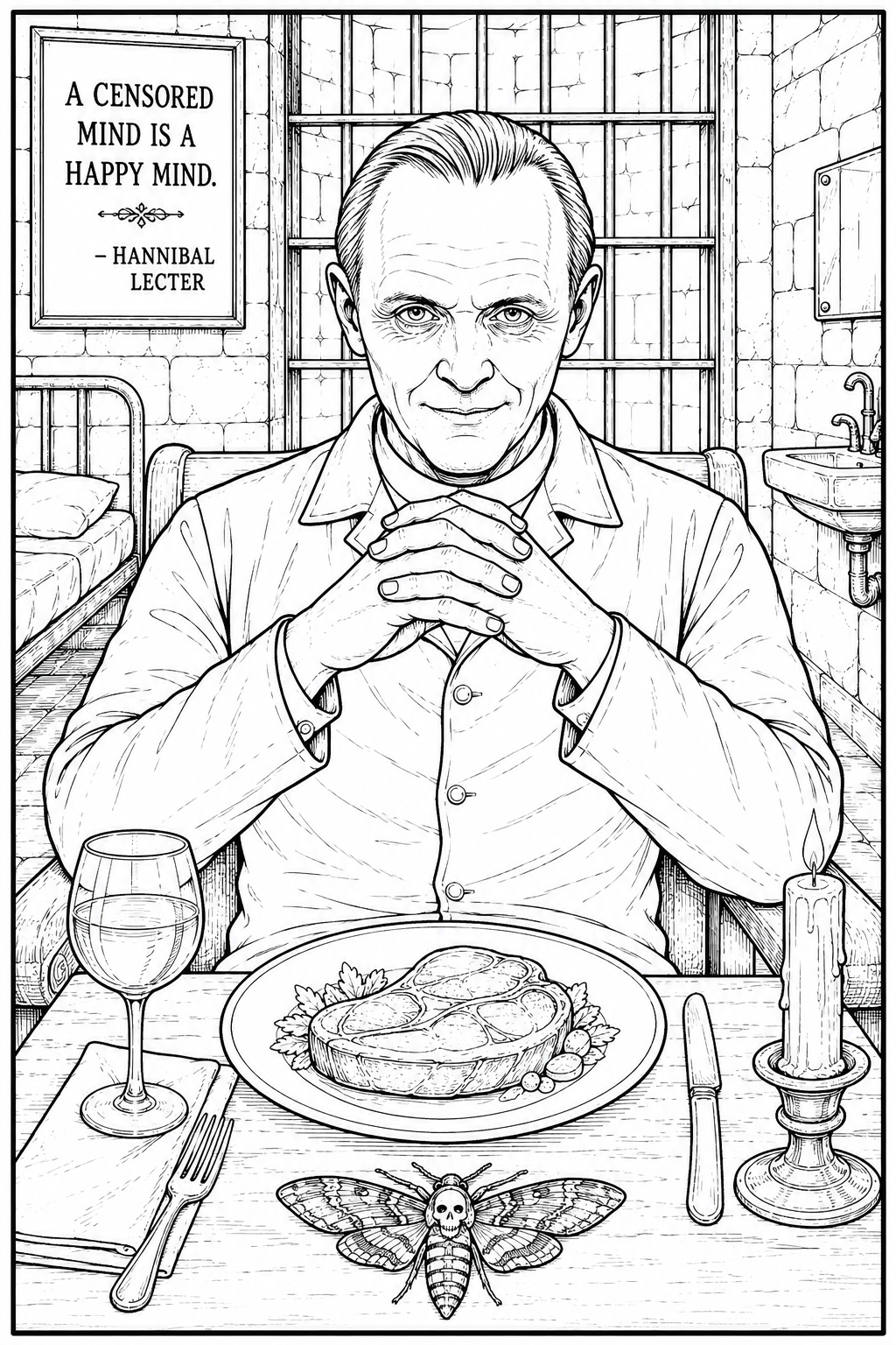 Horror Coloring Cards