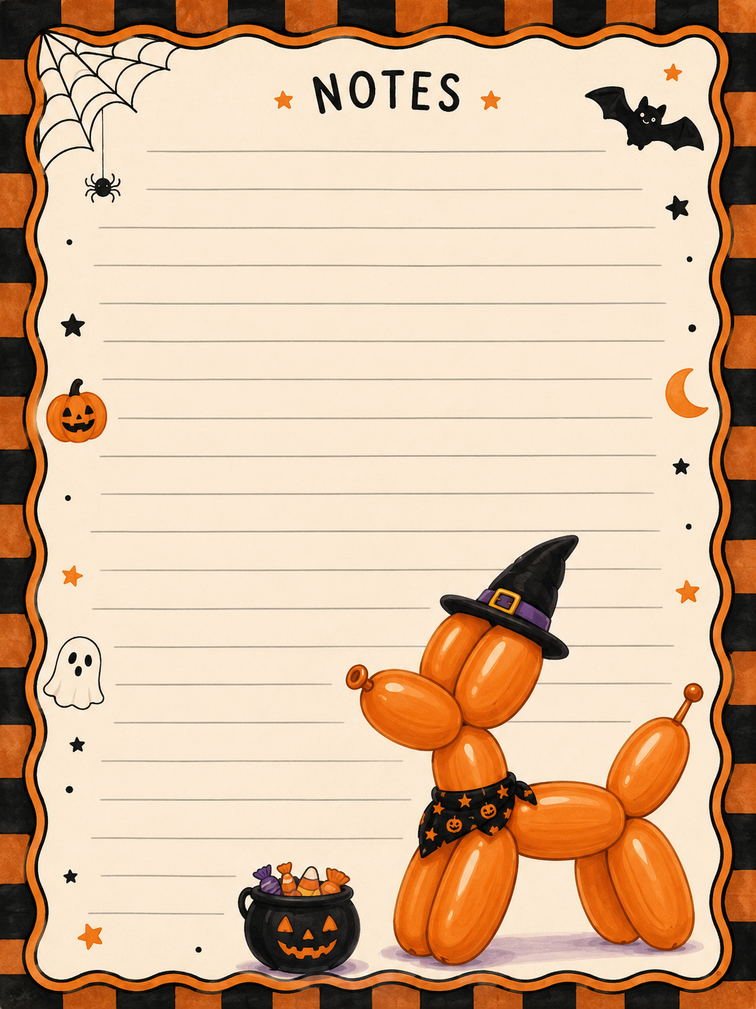 Halloween balloon dog