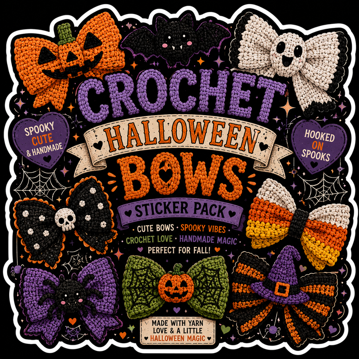 Halloween Bows Sticker pack