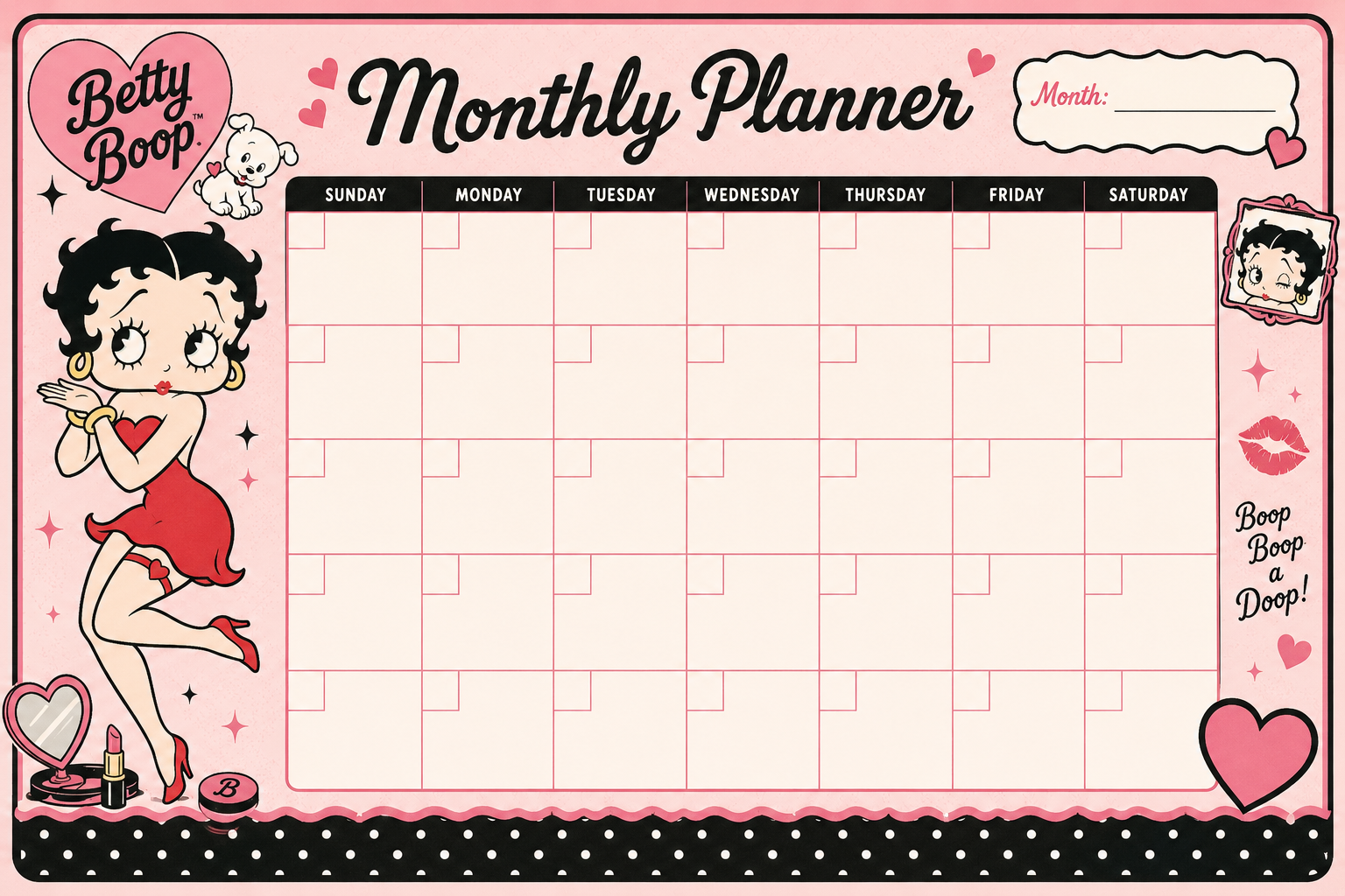 Betty Monthly Planner