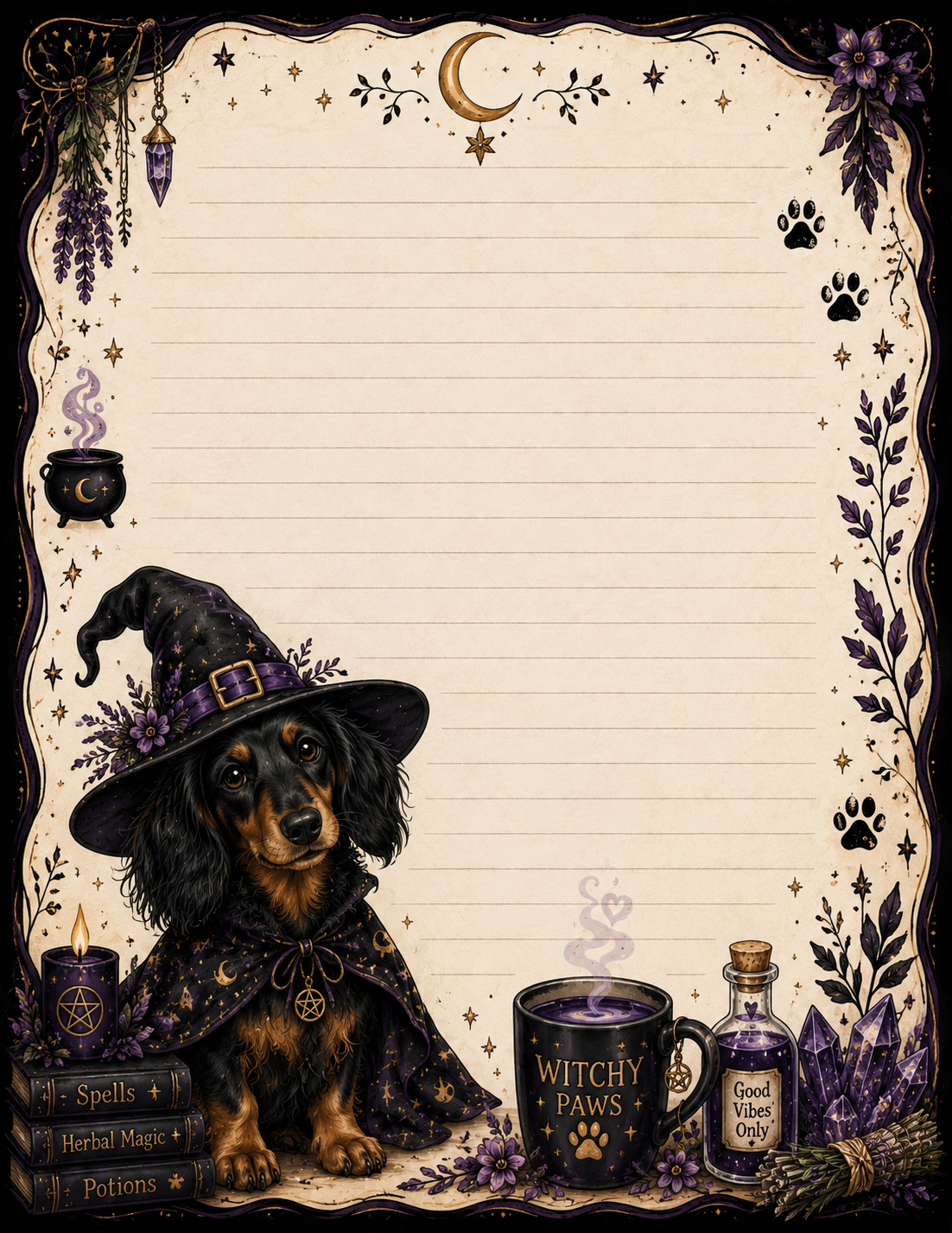 Doxie Witch Notepad