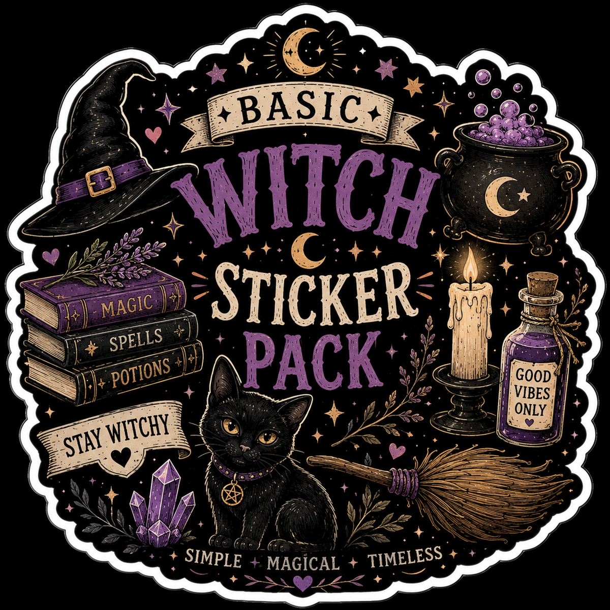 Basic Witch sticker pack