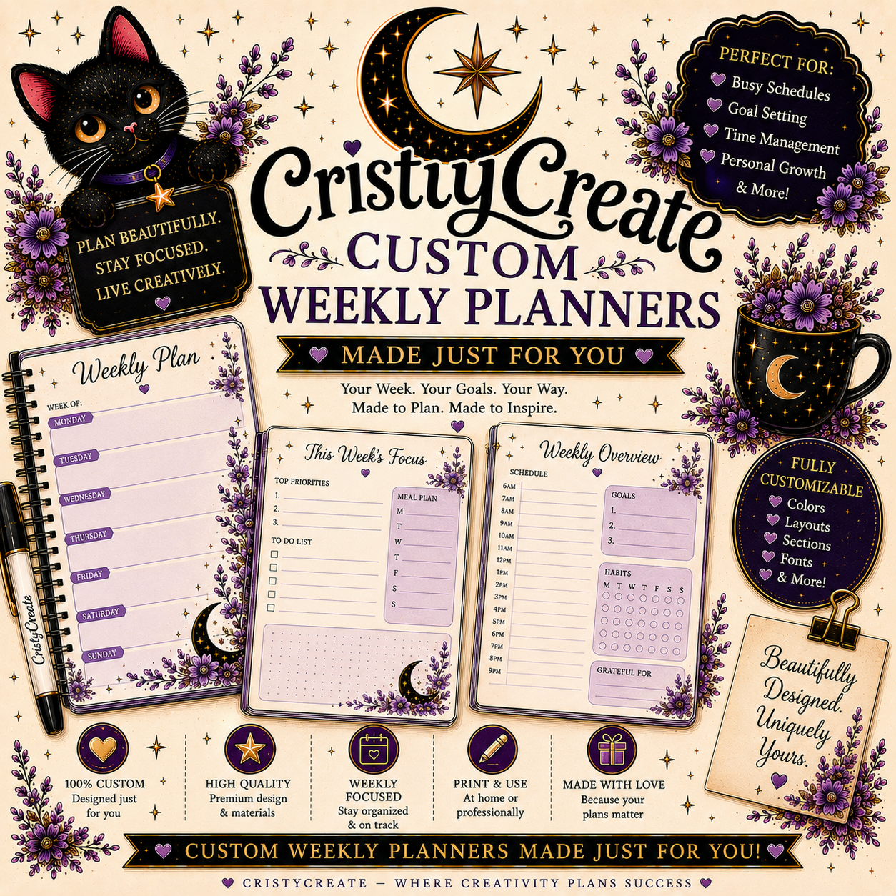 Custom Weekly Planner