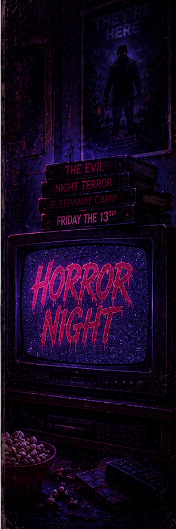 Horror night bookmark