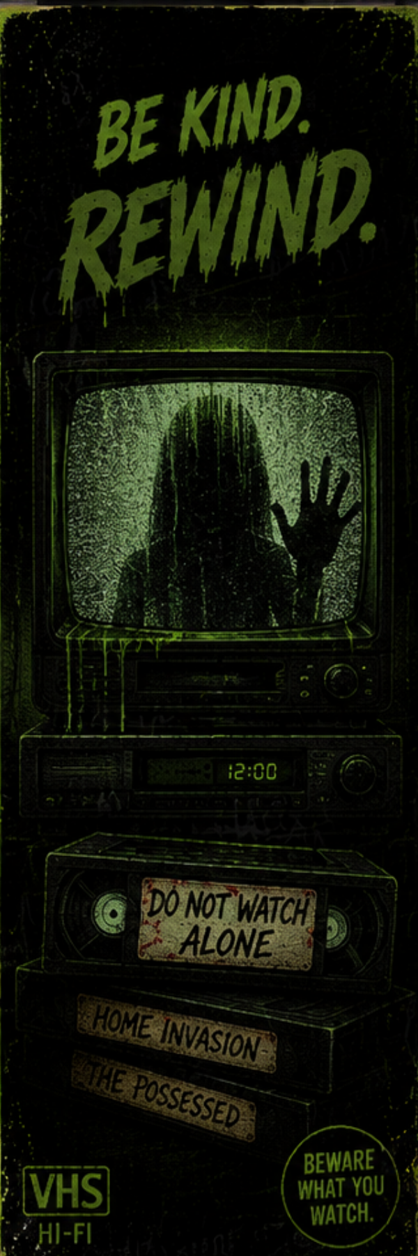 Be kind rewind bookmark