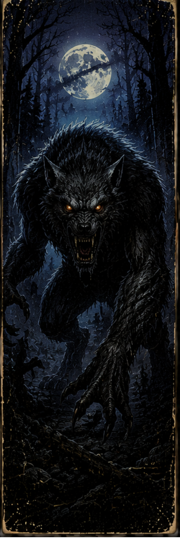 Werewolf bookmark