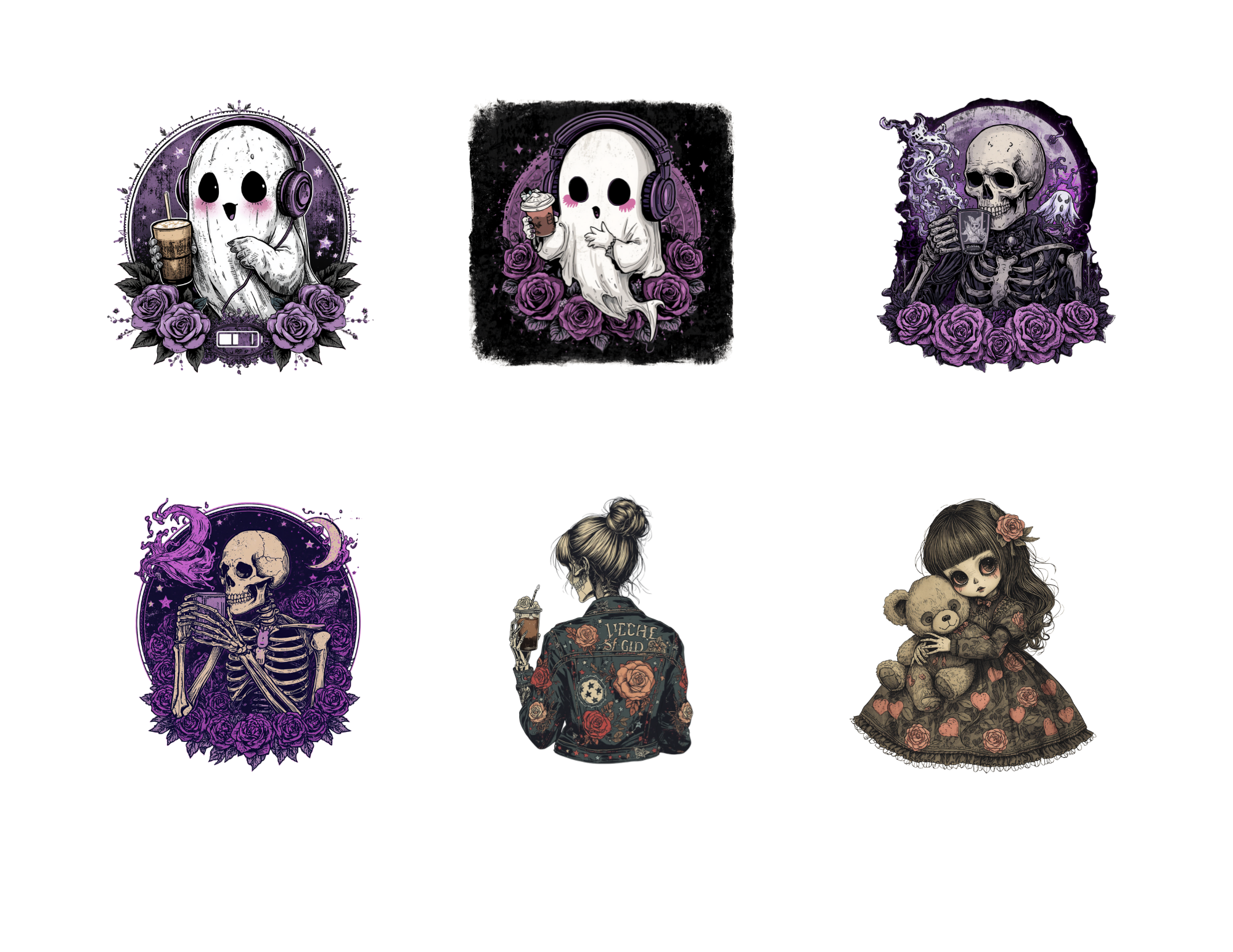 Gothic Witch Sticker Pack