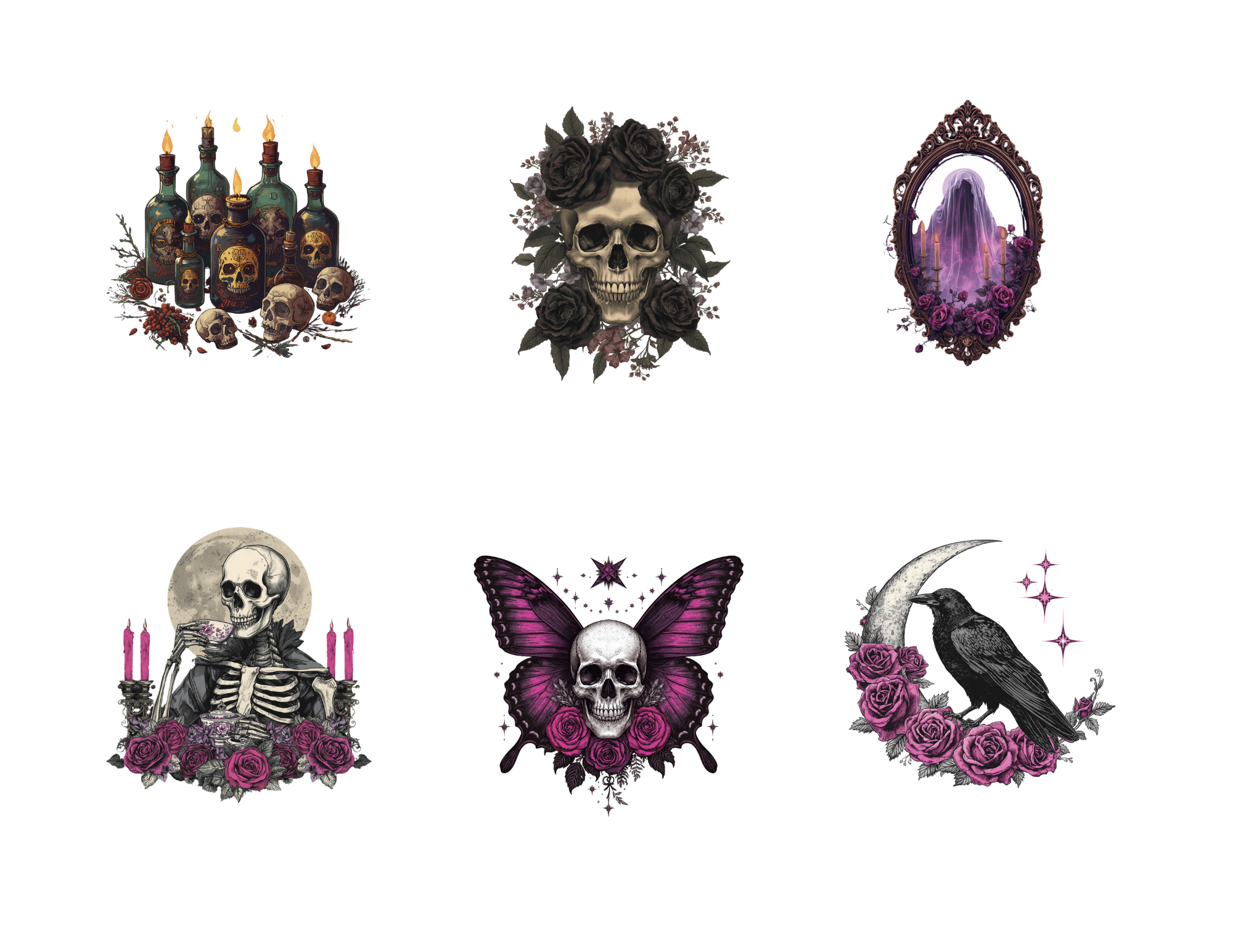 Gothic Witch Sticker Pack