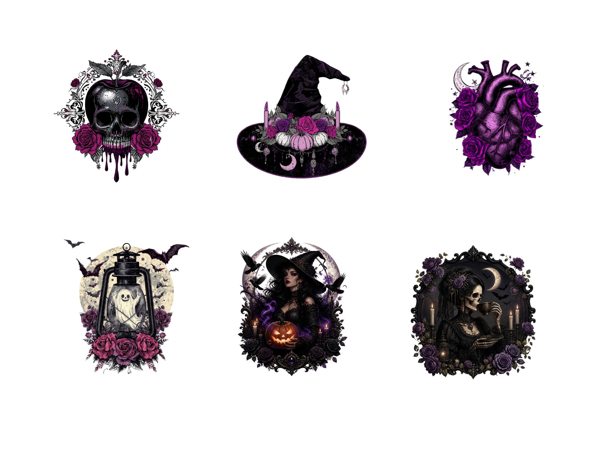 Gothic Witch Sticker Pack