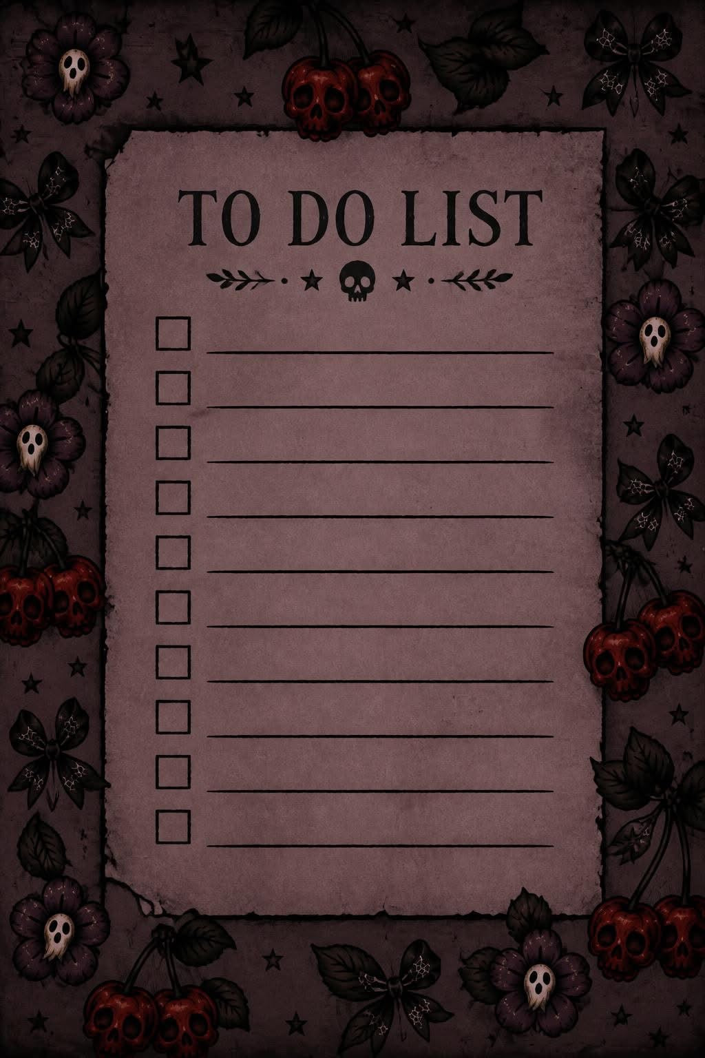 Dark cherry list