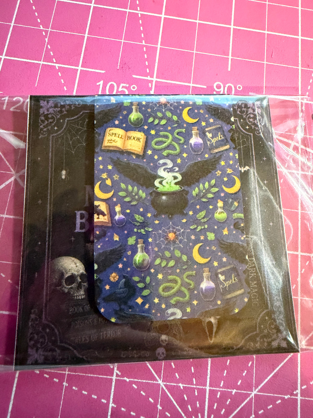 Magnetic bookmark witchy
