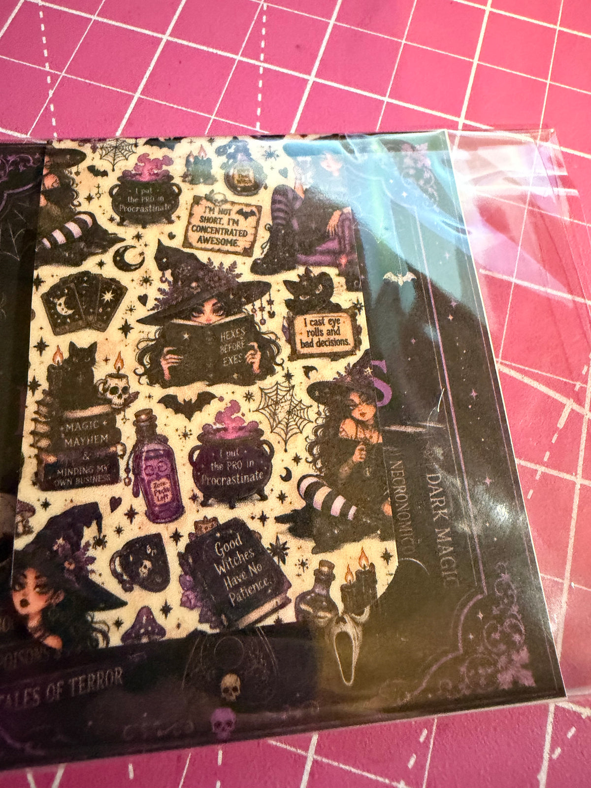 Magnetic bookmark witch