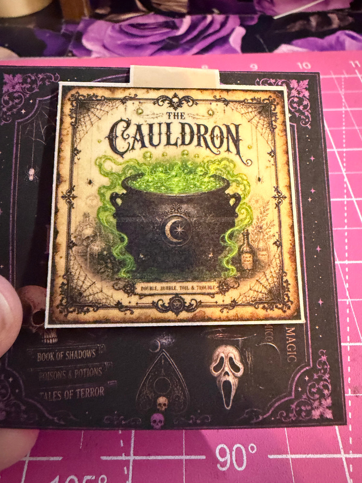 Magnetic bookmark cauldrons
