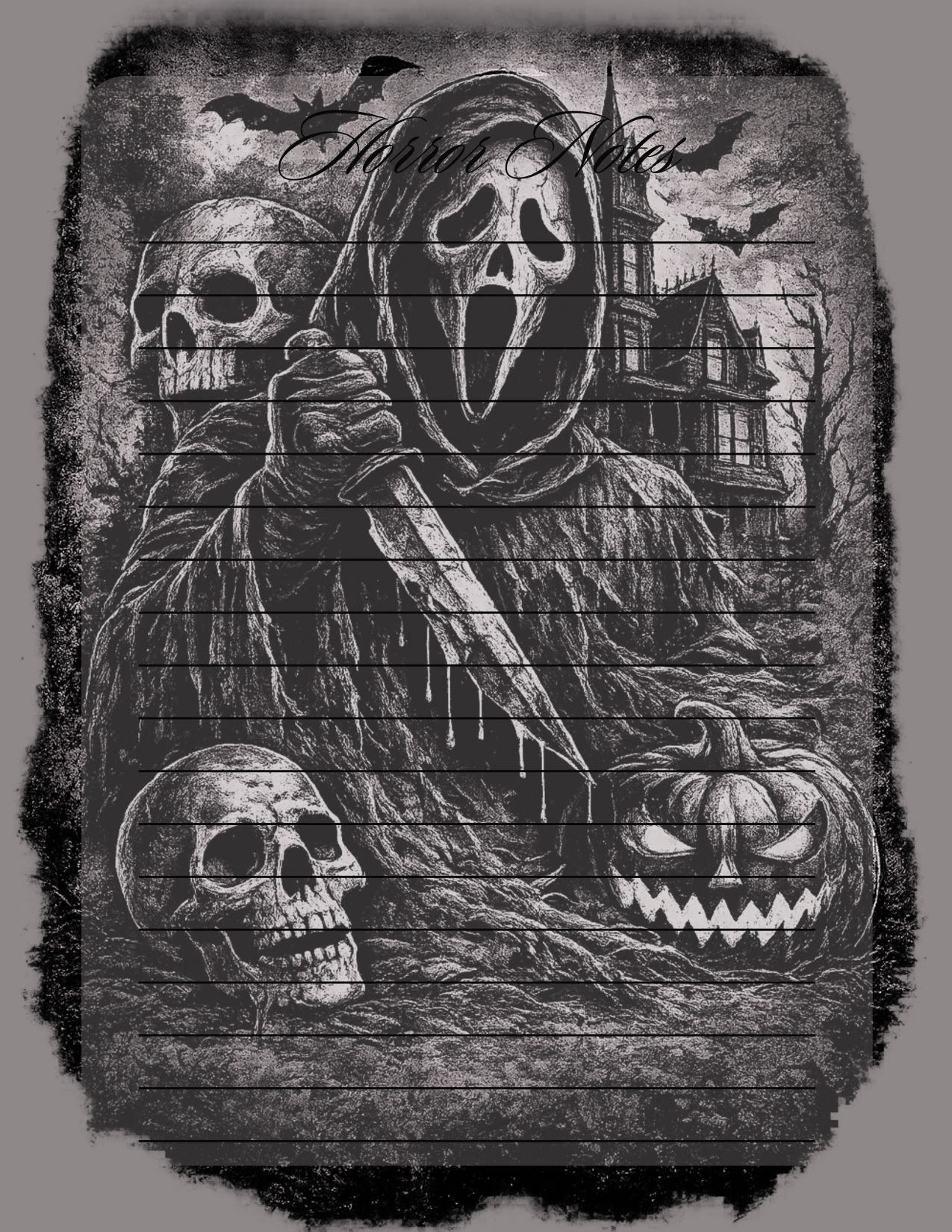 Ghostface and skulls