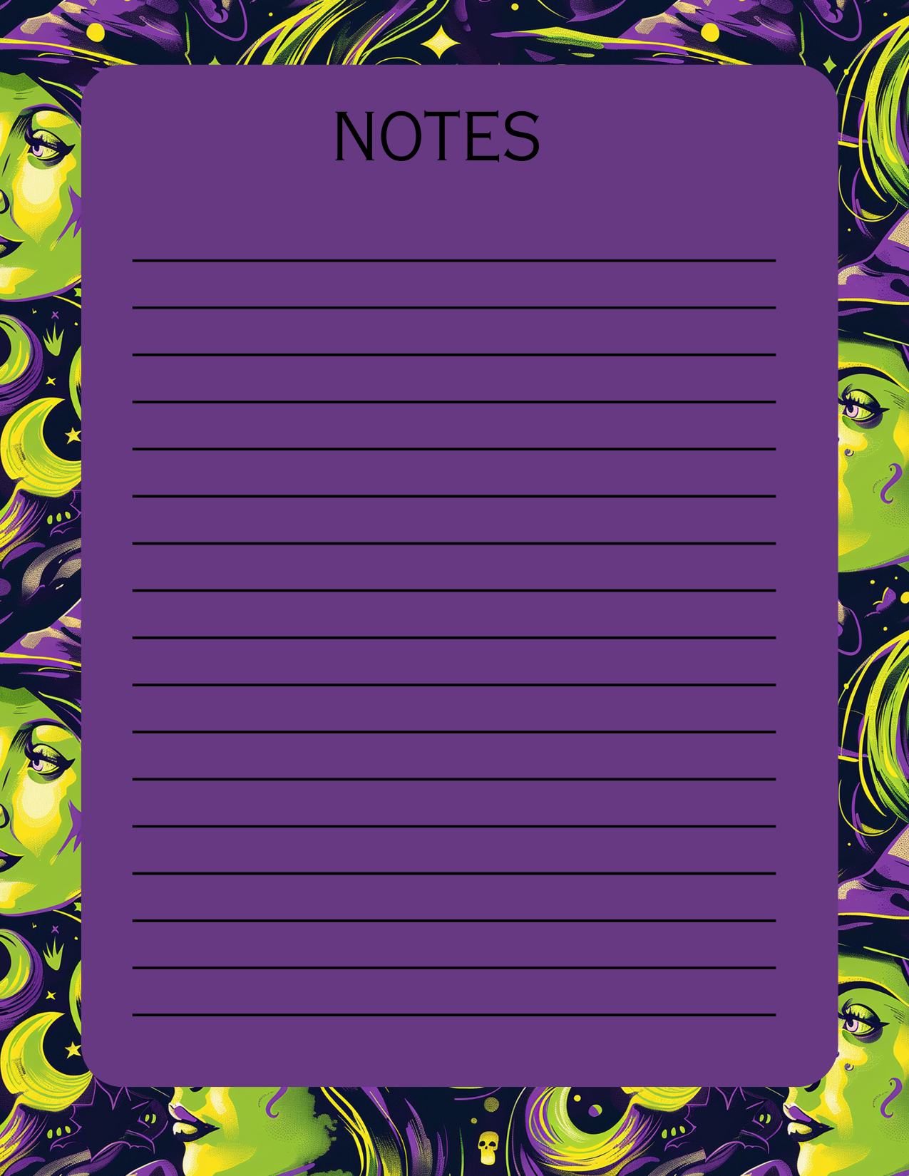 Witchy Notepad
