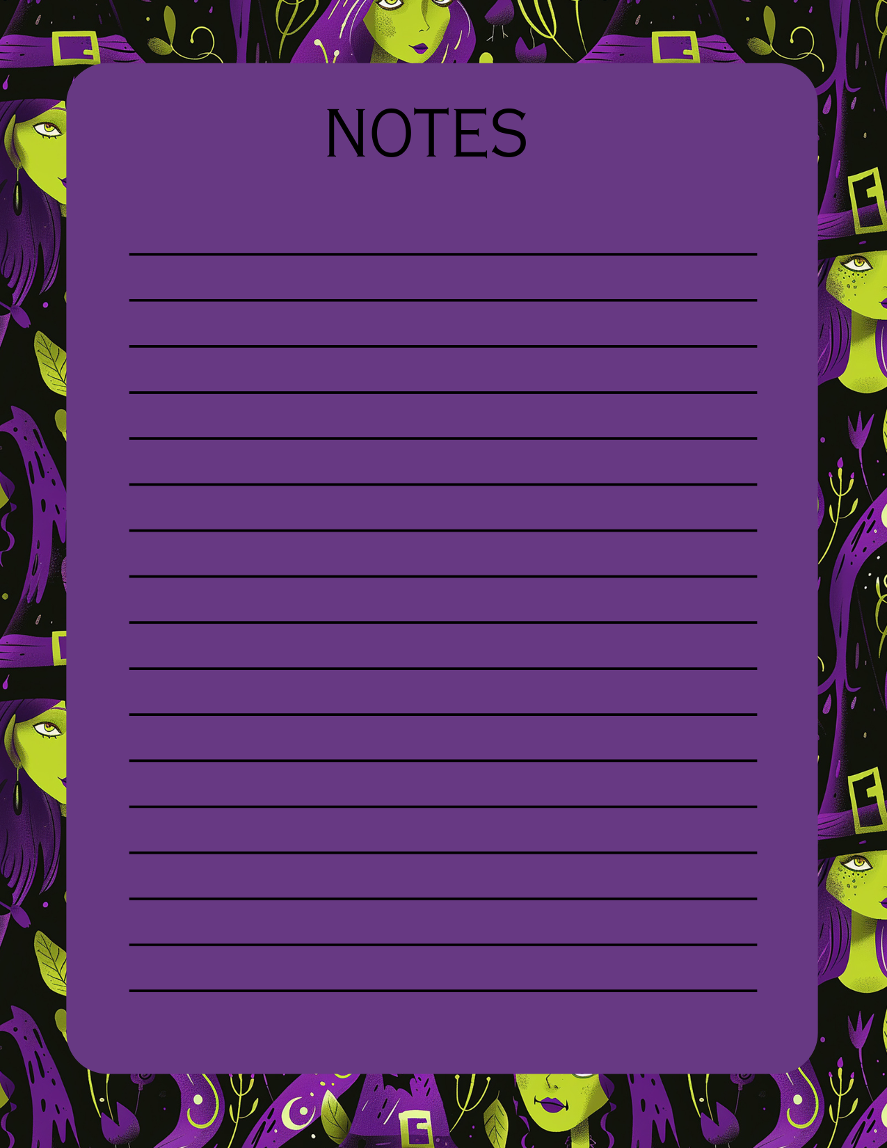 Witchy Notepad