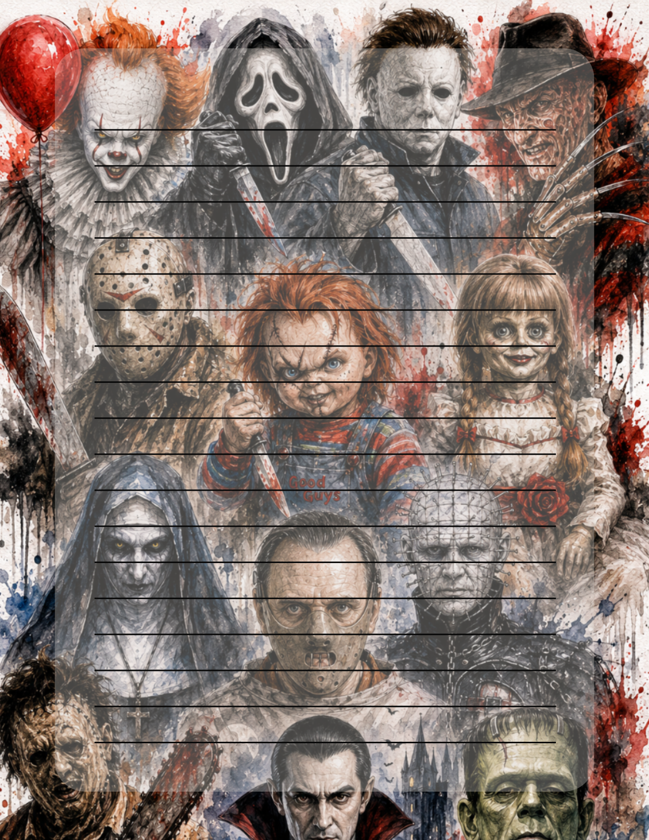 All the horror 2 notepad
