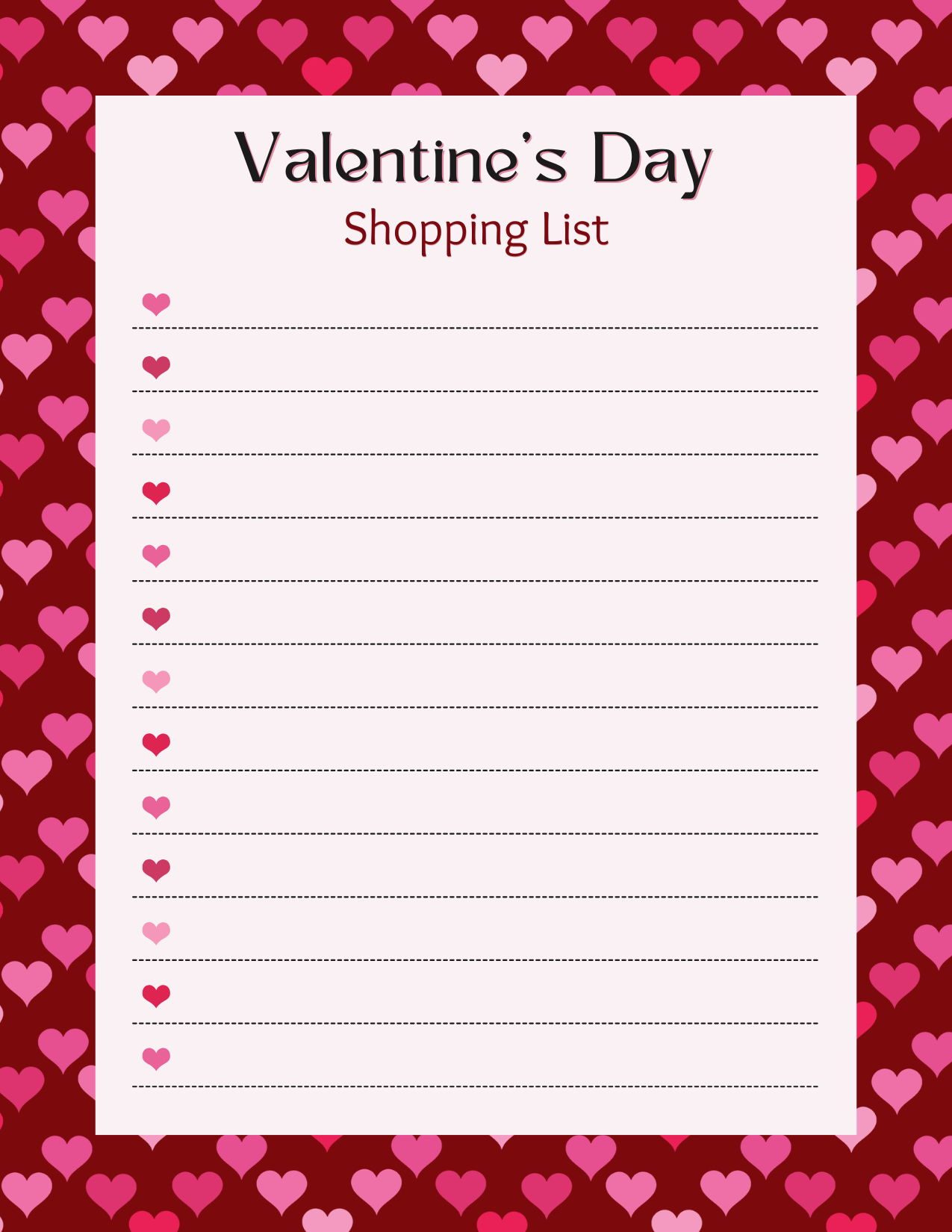 Valentines Day Collection of Notepads