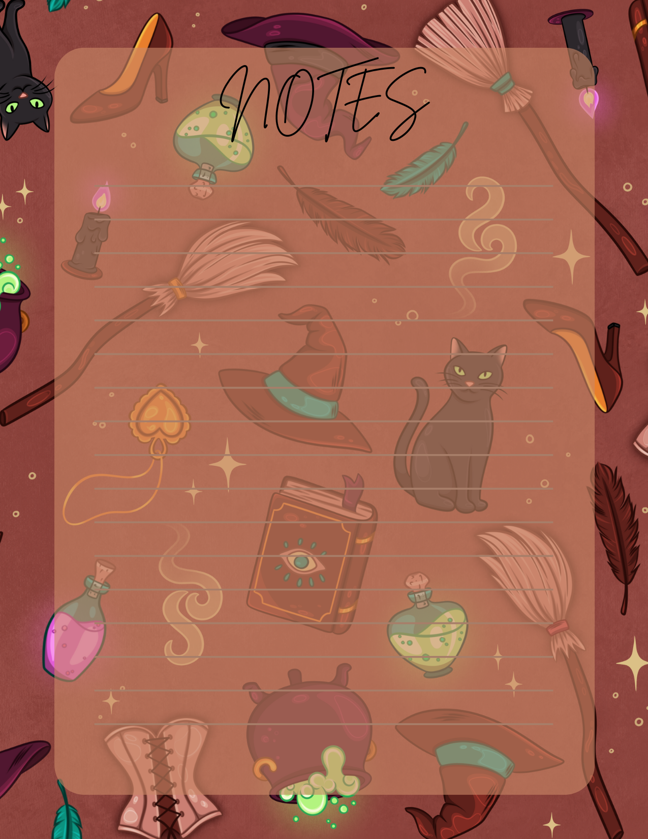 Witchy Notepad