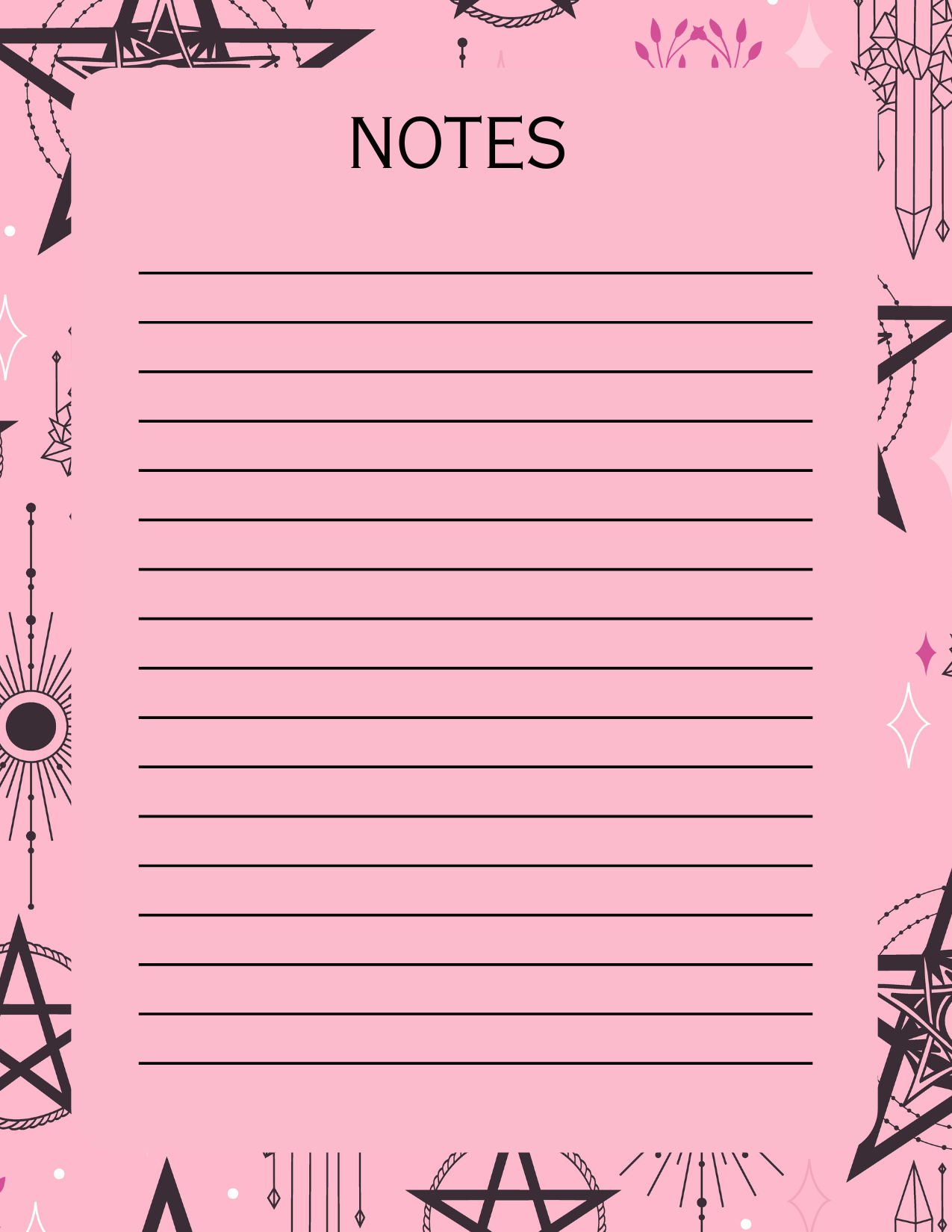 Witchy Notepad