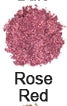 Rose red color swatch on a textured background