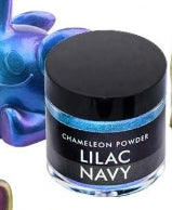 Chameleon powder in lilac navy color with packaging
