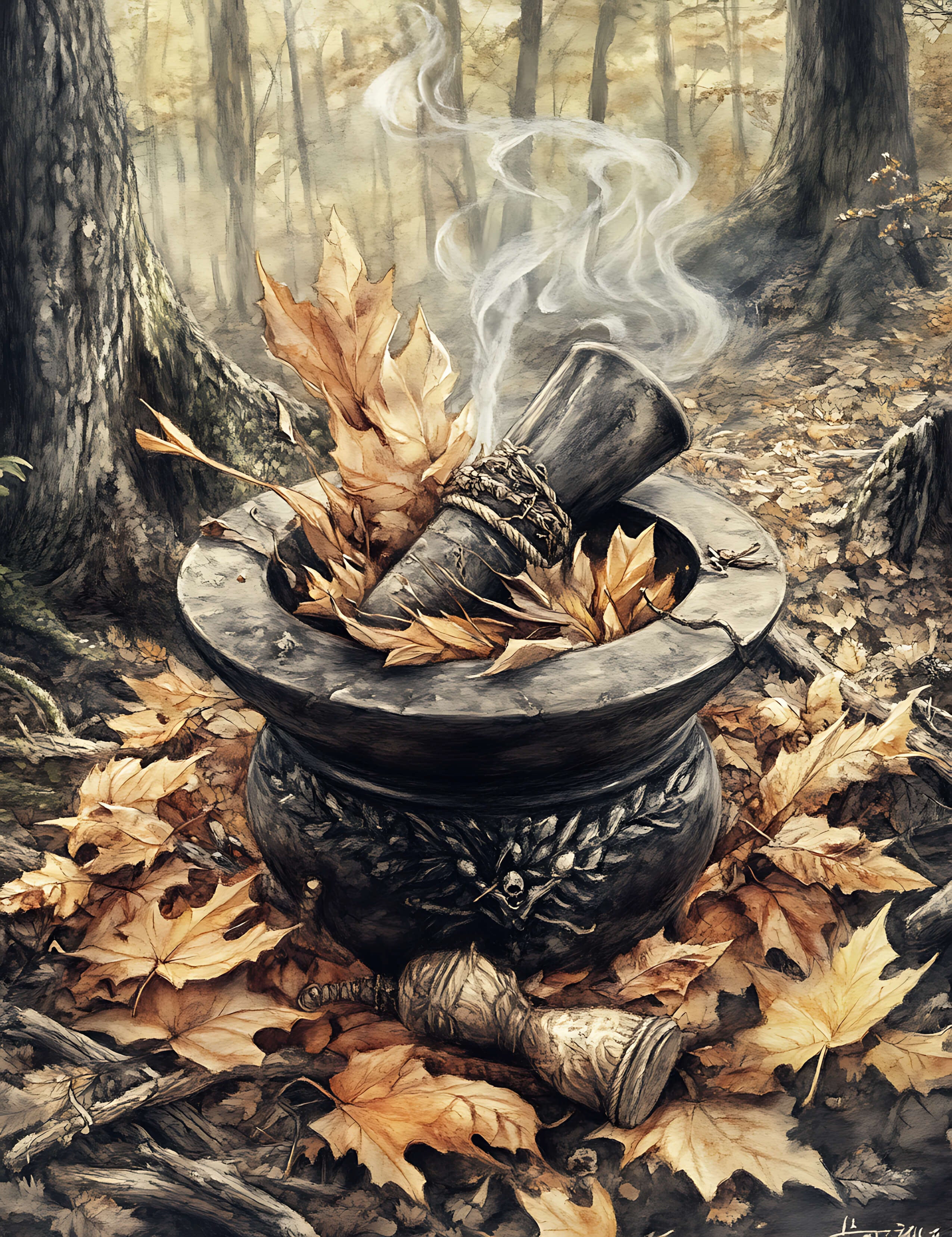 Season of the Witch Junk Journal Paper