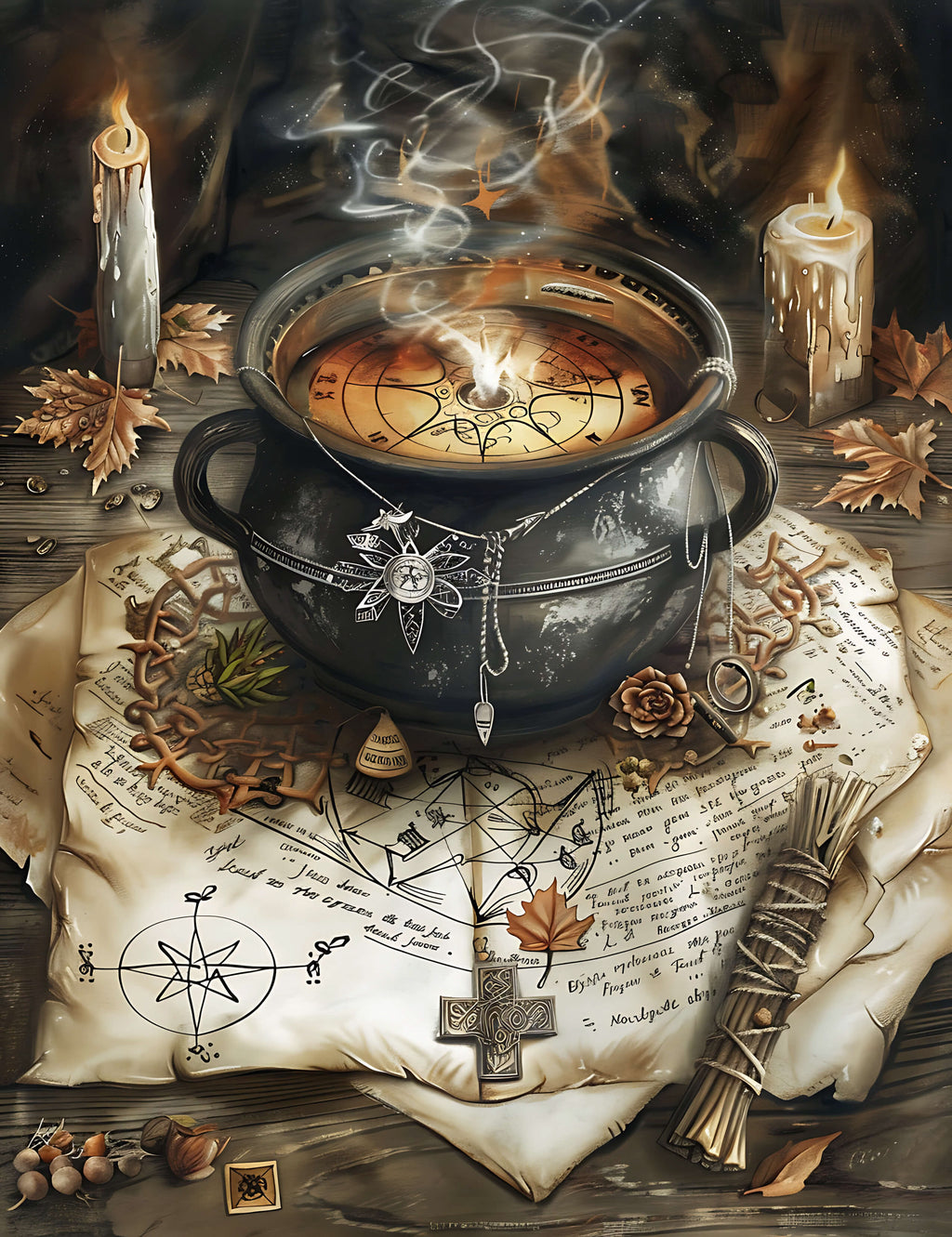 Season of the Witch Junk Journal Paper