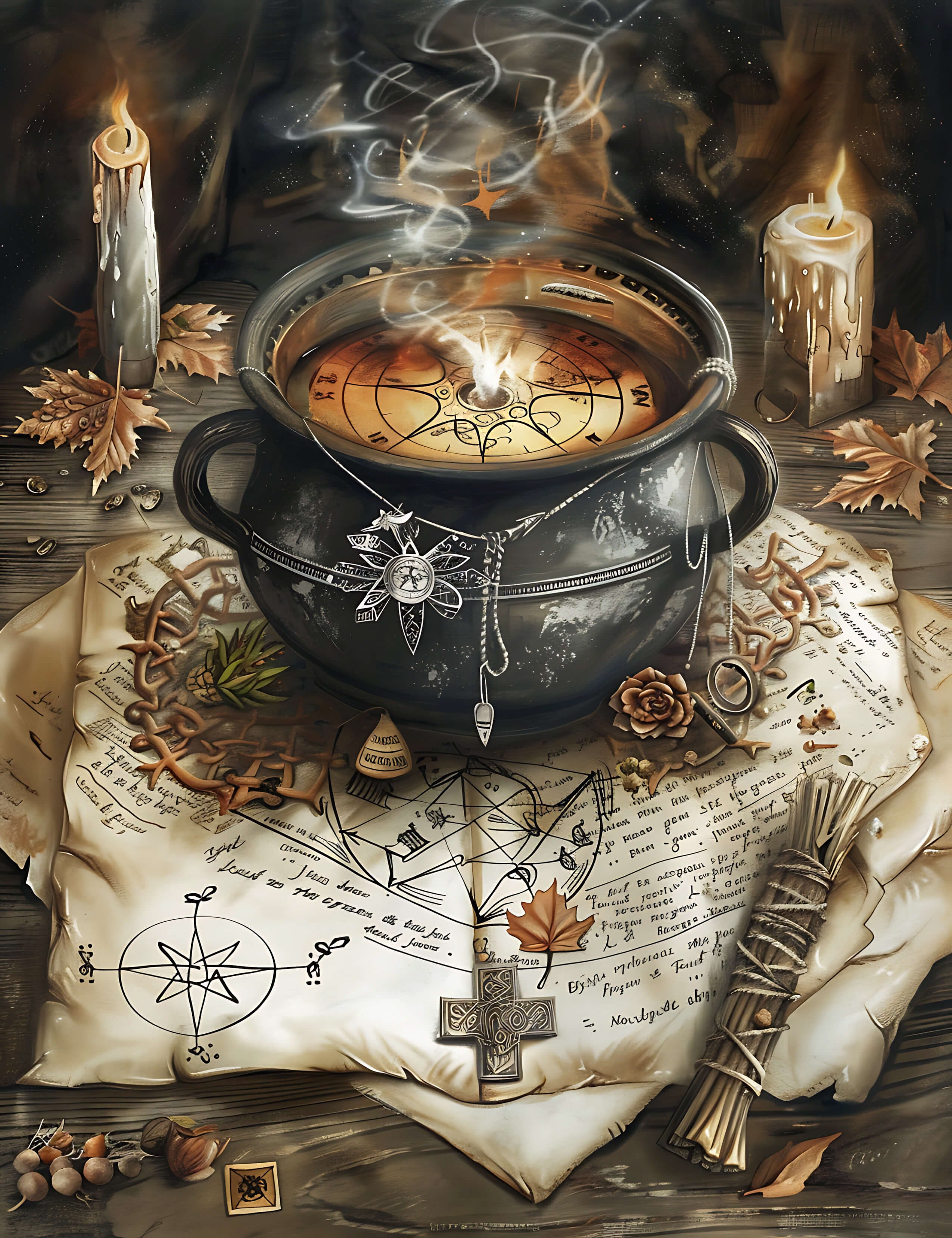 Season of the Witch Junk Journal Paper