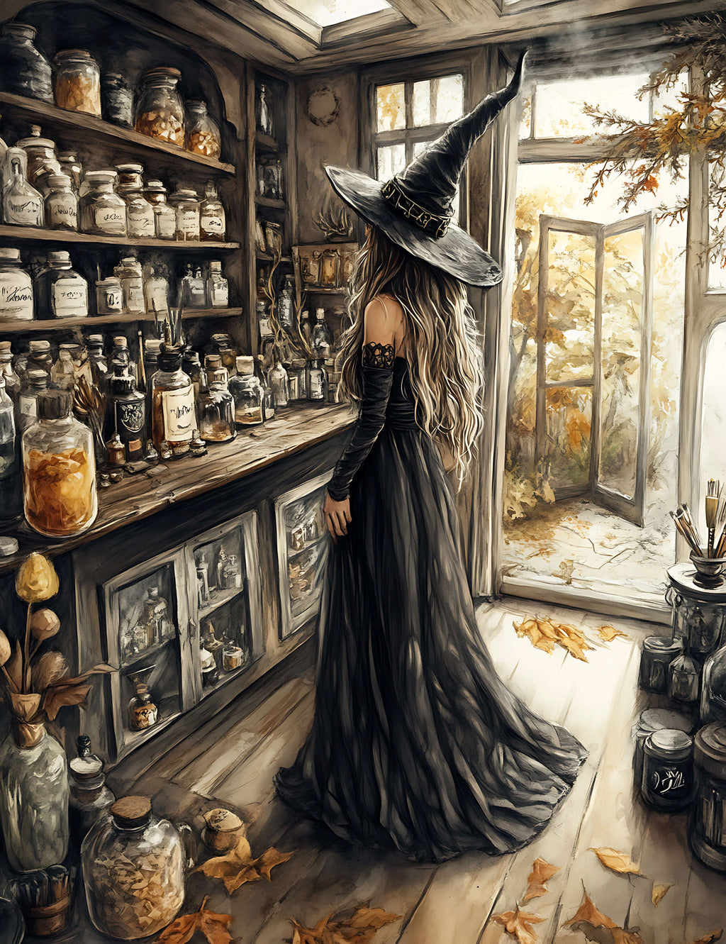 Season of the Witch Junk Journal Paper