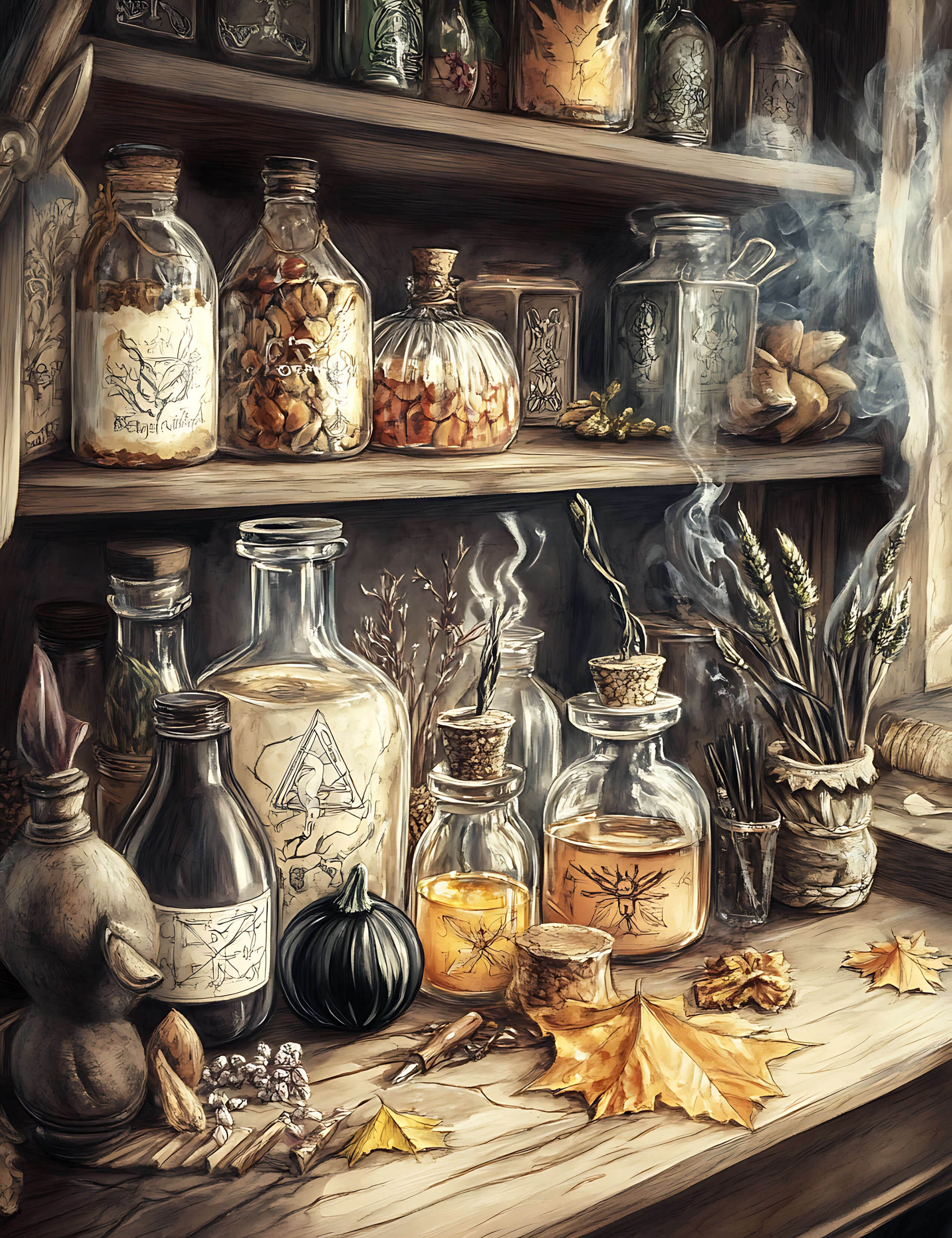 Season of the Witch Junk Journal Paper