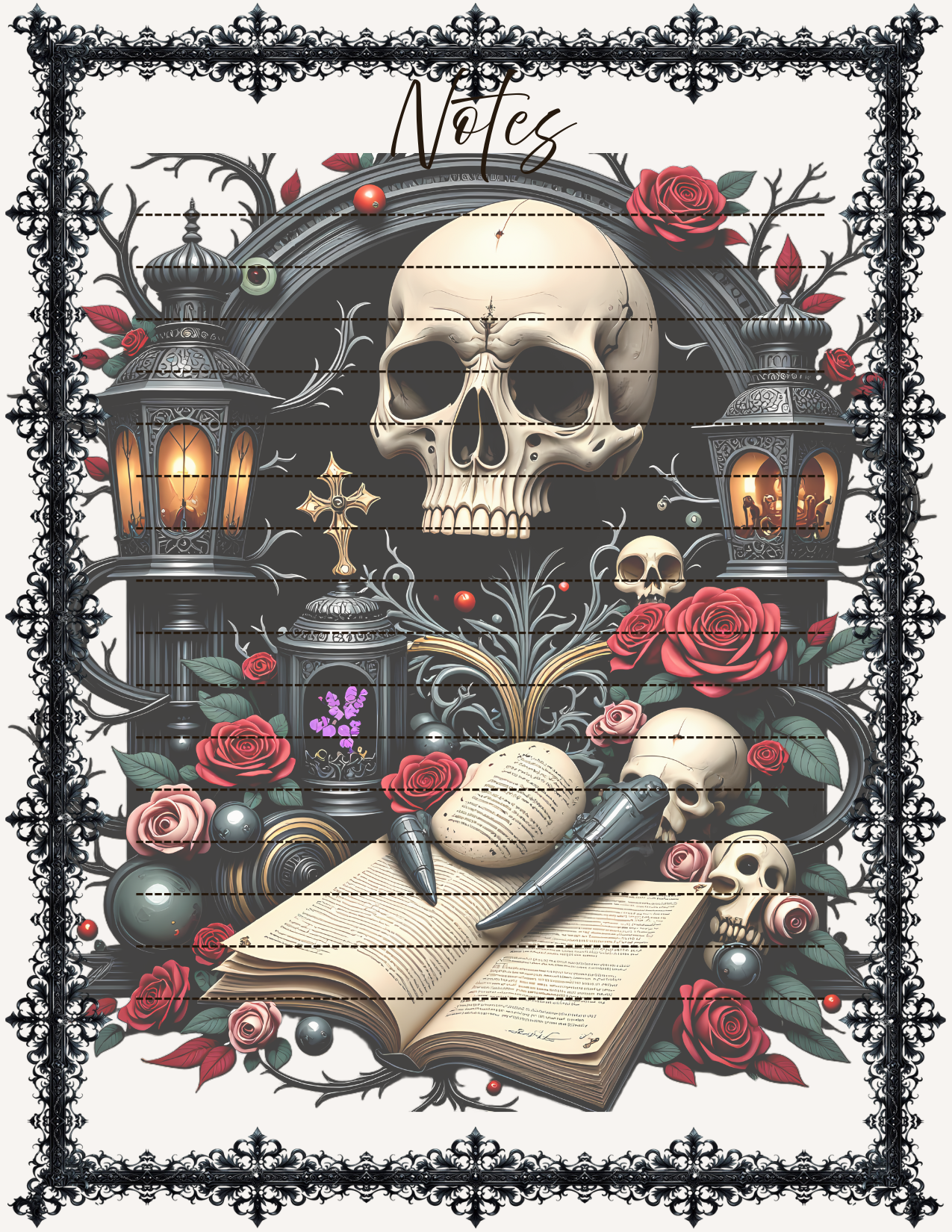 Dark Romance Notepad