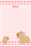 Capybara notepad