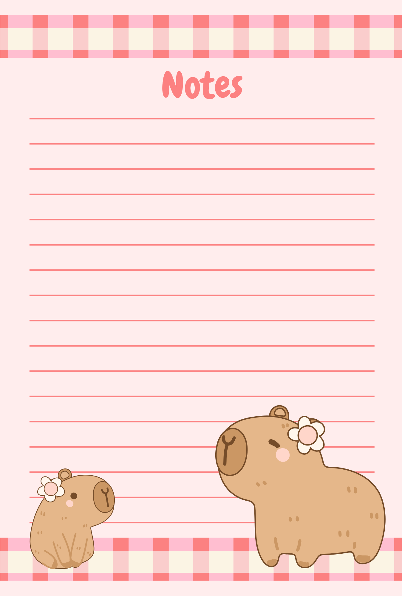 Capybara notepad