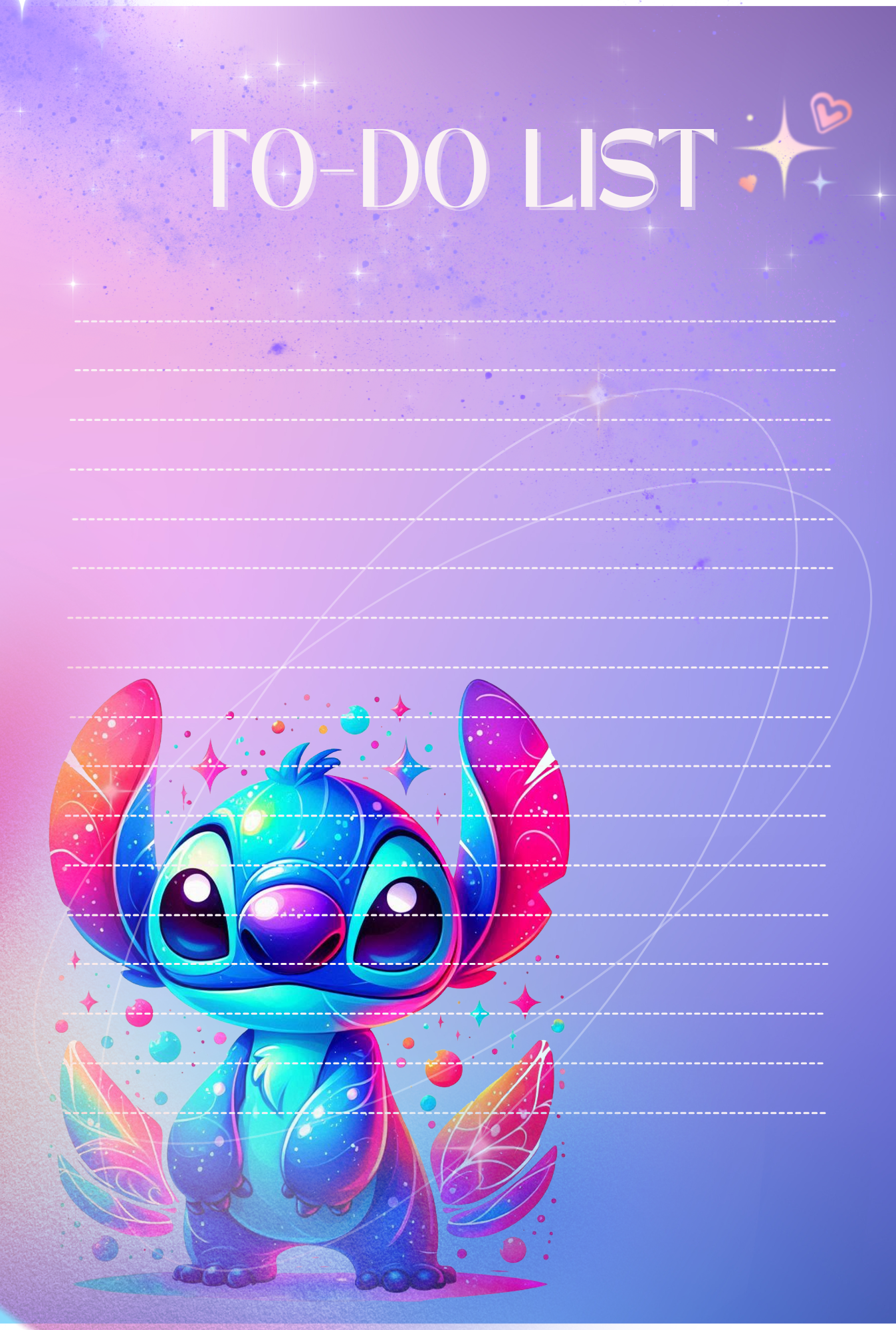 Blue Alien colorful notepad