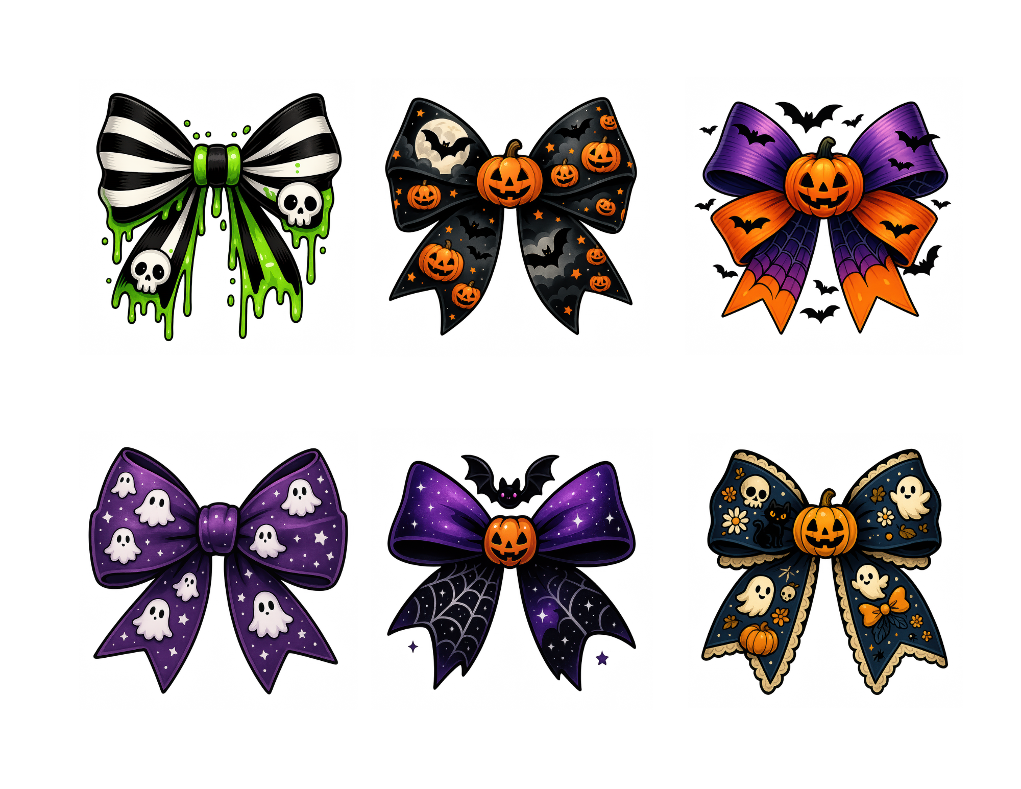 Halloween Bows Sticker pack