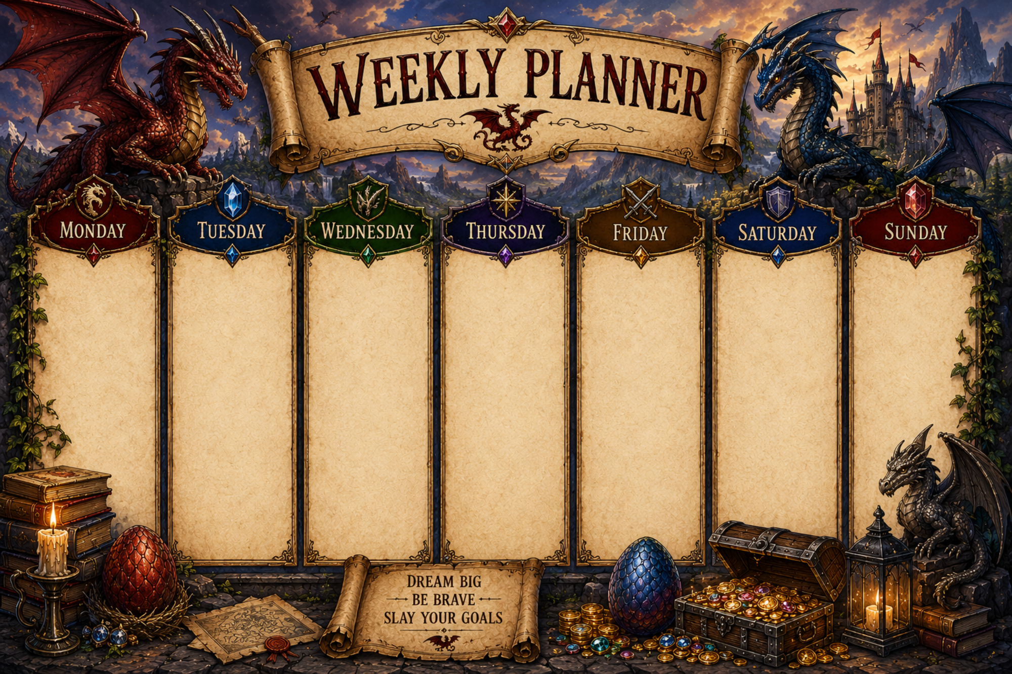 Dragon Weekly Planner