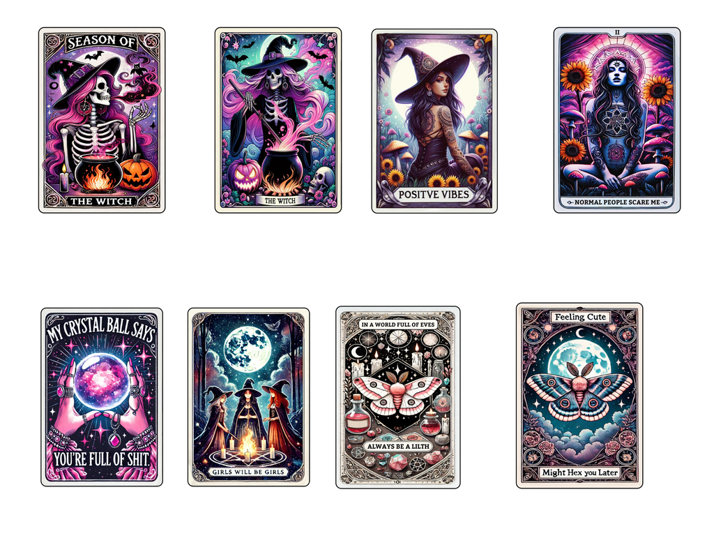 Witchy Tarot Stickers Pack