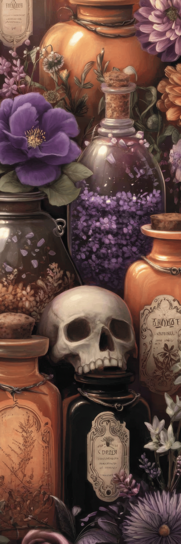 Floral Skulls