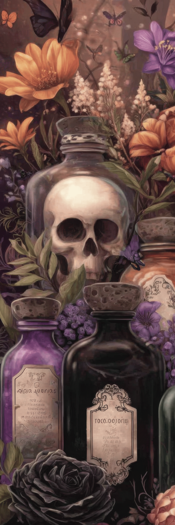 Floral Skulls 2